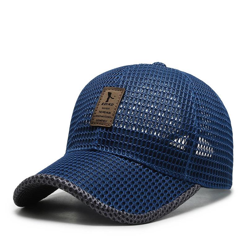 Full Mesh Baseball Cap,Quick Dry Baseball Cap Summer Mesh Sports Run Cap Adjustable