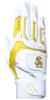 LEZAX Fukuoka SoftBank Hawks Batting Glove (Junior, Right-Handed), White, JM Size, SBGL-3649