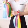 Children'S Wrist Ribbon Team Sports Pompom Cheerleading Big Match Pom Club Dance Props Elastic Bracelet With Elastic Rope