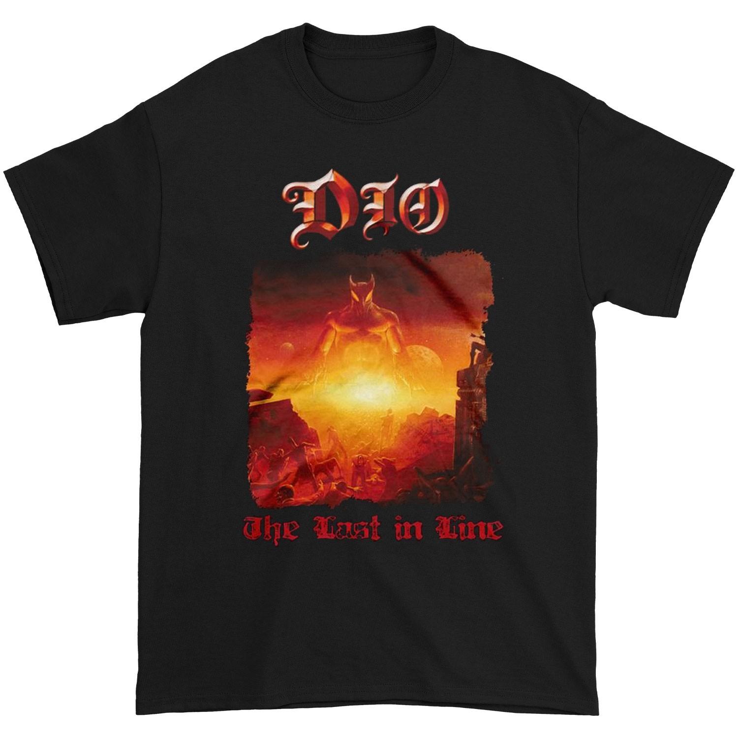 Men s Dio Last in Line T-shirt Small Black 2XL
