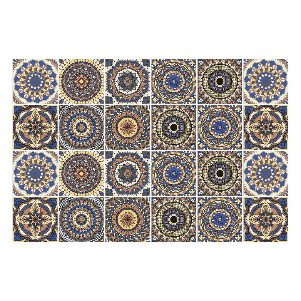 European Style Tile Art Tile Sticker Kitchen Living Room Waterproof And Oil-Proof Wall Decorative Wall Sticker Self-Adhesive