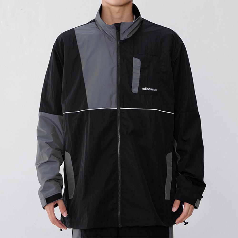 Adidas Neo Utility Patchwork Jacket Men Jackets Black HE7948