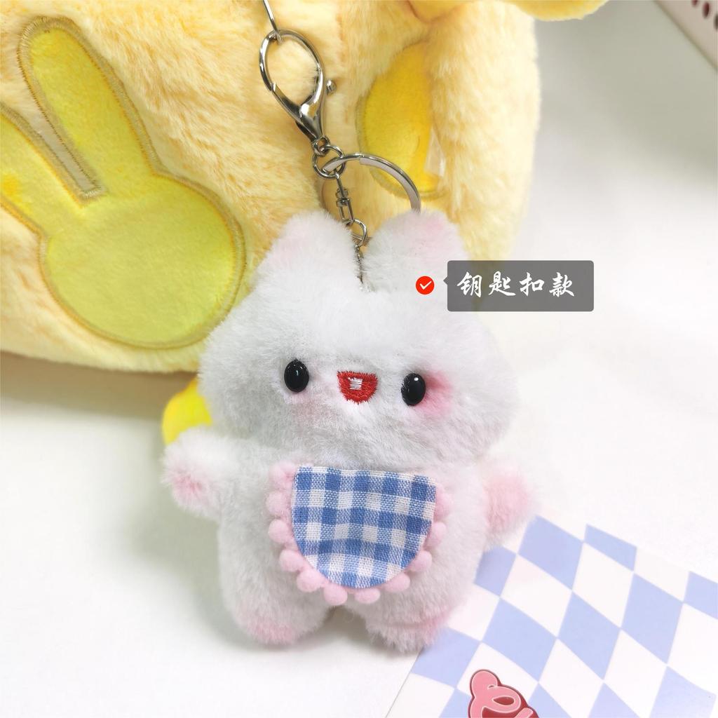 Cute Diy Keychain Belly Pocket Rabbit Brooch Rabbit Jewelry Doll Plush Bag Pendant