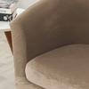 Club Armchair Cover, Velvet, Beige, Cappuccino