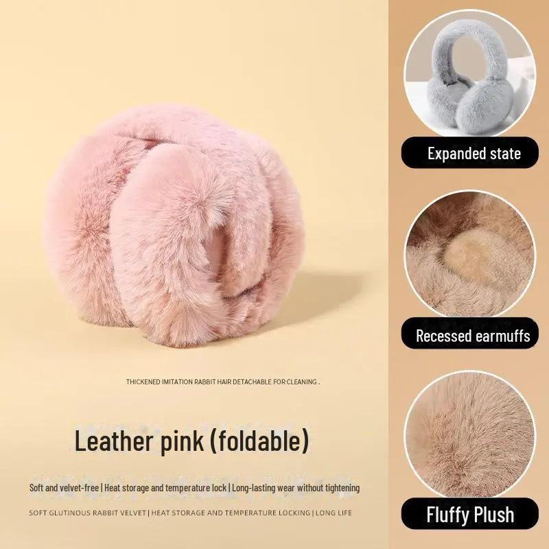 Cozy Folding Winter Earmuffs: Unisex Plush Warm Ear Protection Hat