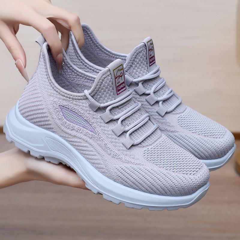 Fashion Spring 2025 New Women's Shoes, Breathable, Lightweight and Comfortable Walking Shoes, Sports and Casual Shoes