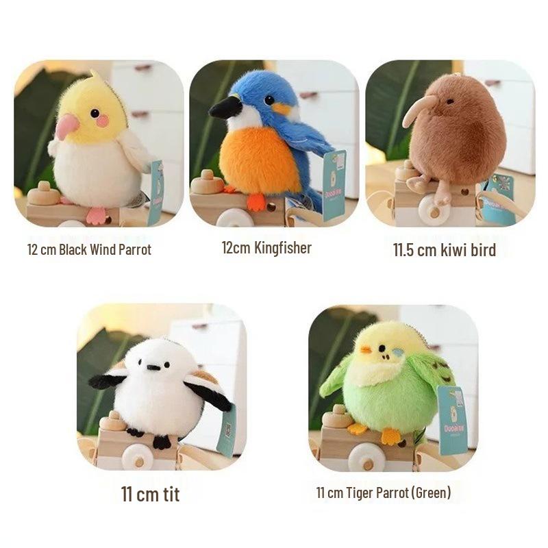 Flying Birds Plush Series: Cute Cartoon Parrot Figurines, Plush Toys, Pendants & Ornaments - Ideal Birthday Gifts