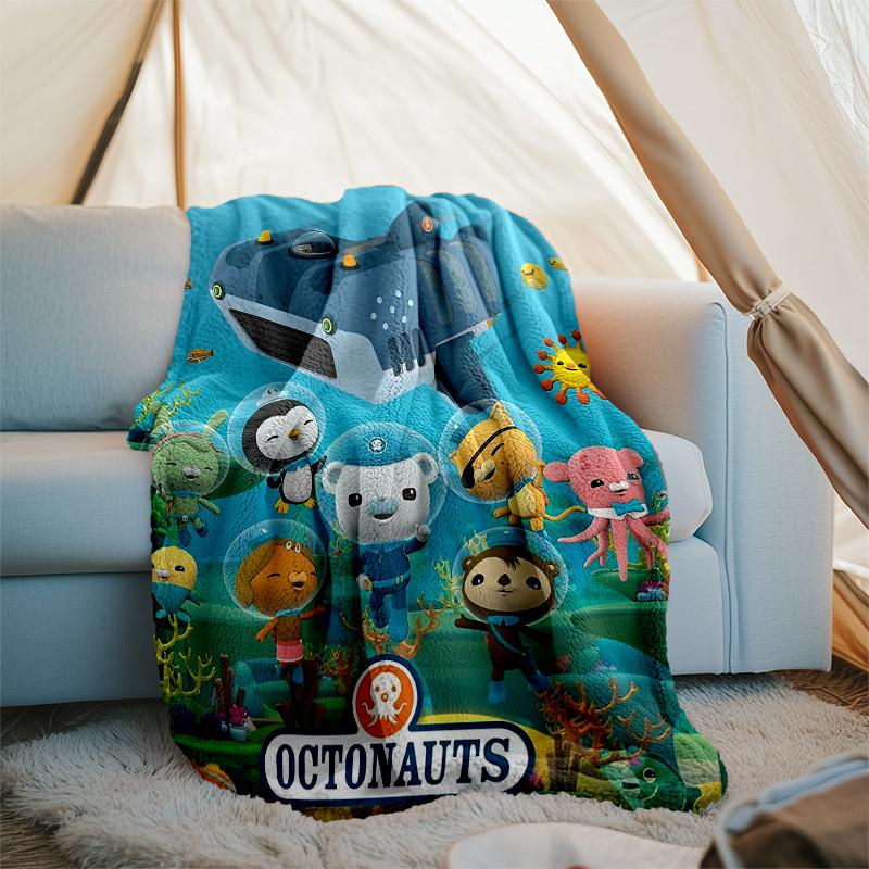 Octonauts Theme Printed Blanket Perfect For Couch Bed Travel Outdoor Use Machine Washable Cozy Durable