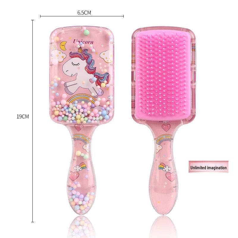 

Детская мультяшная прозрачная расческа для волос - Массажер для кожи головы в виде пузырькового шарика, Пластик, Для домашнего и салонного использования OPP Bag