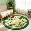 Cute Cartoon Insect Pattern Round Rug Stylish Unique Home Decor Living Room Carpet Fashion Fresh Bedroom Bedside Floor Mat