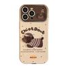 Autumn and Winter Couple Puppies Suitable for 16promax Apple Mobile Phone Case Iphone15 Three-dimensional Cartoon 14 Leather Set 17