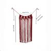 Decorative Tassel Handwoven Bikini Cover Up Bohemian Mesh Tassel Waistband  Versatile Styling