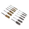 12PCS Bore Brush Copper and Iron 304 Stainless Steel Bristles Wire Brush for Power Drill with Hex