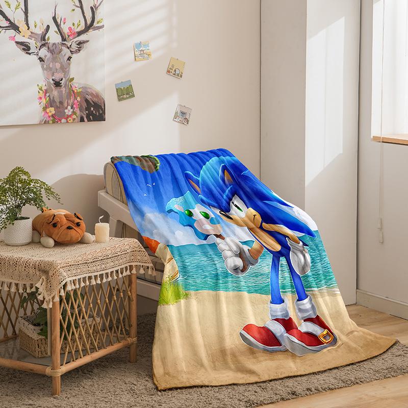 Cartoon Sonic Series Double-Sided Flannel 3D Digital Printing Blanket Blanket