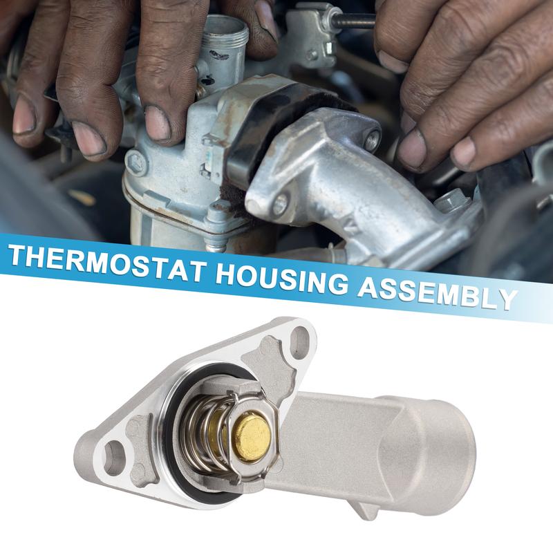 X Autohaux Engine Coolant Thermostat Housing Assembly for GM 1.6L Gas/LP No.93275736