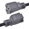 Three-Core High-Power US Plug: 3-Pin AC 5-15P to Female Socket