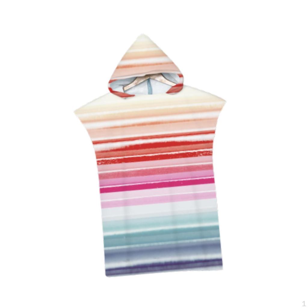 Hooded Beach Towel Poncho Changing Robe for Boys Girls Child