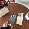 Cute Kitten Mobile Phone Case Is Suitable For Iphone17Promax Silicone Tpu Imitation Leather Apple 15 Thin Anti-Drop.