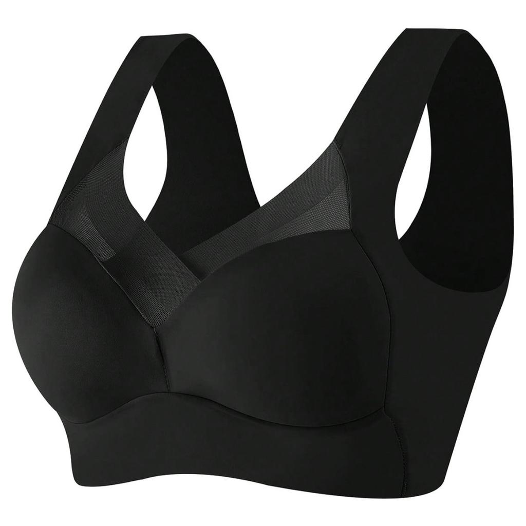 Seamless Beauty Back One Piece Wireless Padded Comfortable Breathable Yoga Sleep Bra For Women