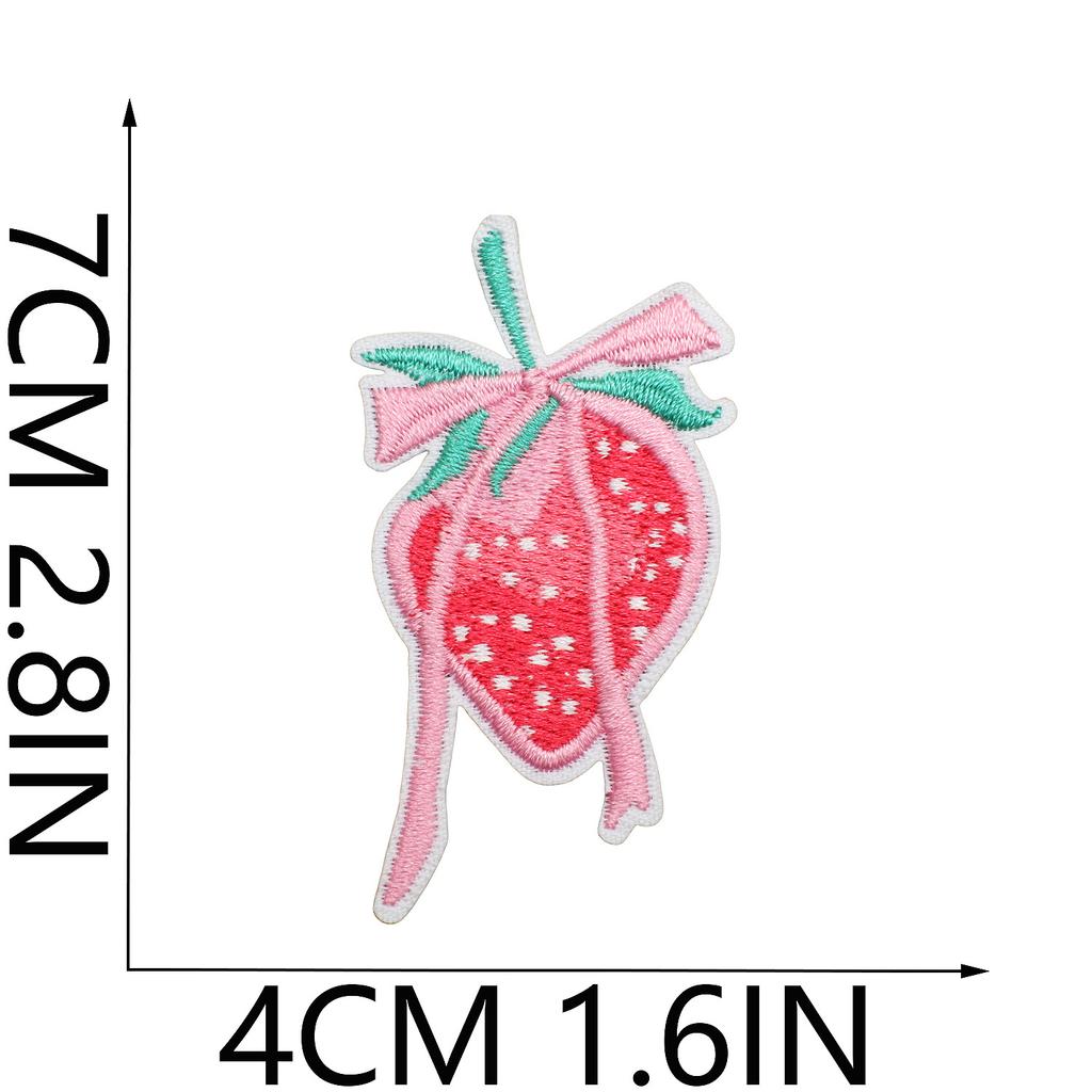 Love Letter Embroidery Cloth Sticker Pink Couple Clothing Decorative Patch Sticker Bow Bear Computer Embroidery Label Heat Transfer