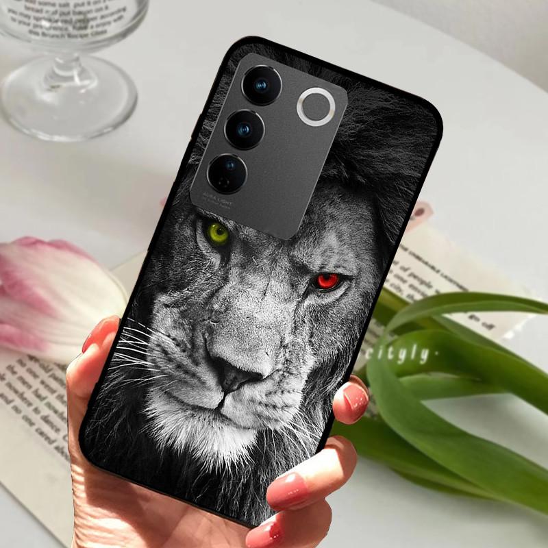For Vivo V2230 V27 Pro 5G Case Popular Animal Cool Soft Back Protective Cover For Vivo V2237 V27e VivoV27 V 27 E Phone Bag Case