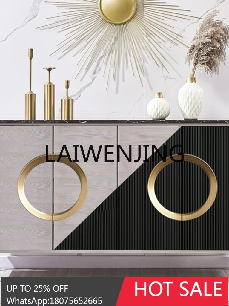 RWJ Simple Entry Door Living Room Wall Marble Storage Sideboard Cabinet Entrance Cabinet