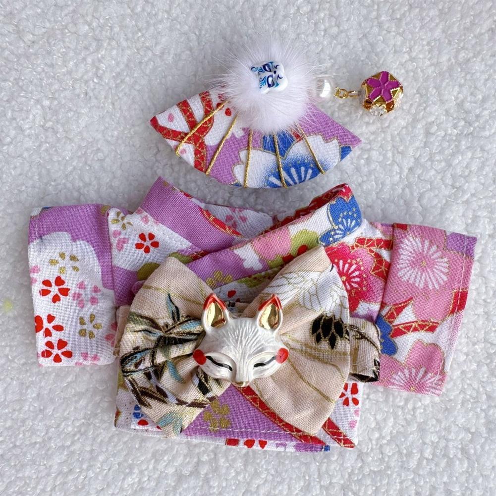 Miniature Kimono Skirt Set for 17cm Labubu Dolls Cute DIY Doll Clothes Fashion Accessories Lovely Outfit Gifts for Girls Friends