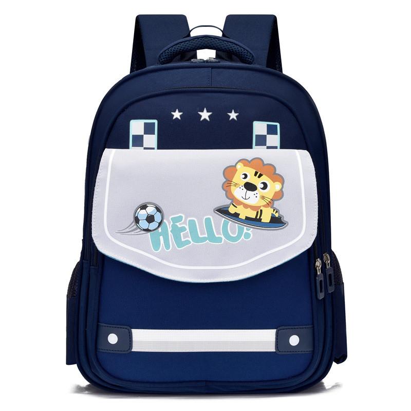 New Stylish Cartoon Cat Backpack For Kids In Grades 3 To 6 Durable Oxford Fabric
