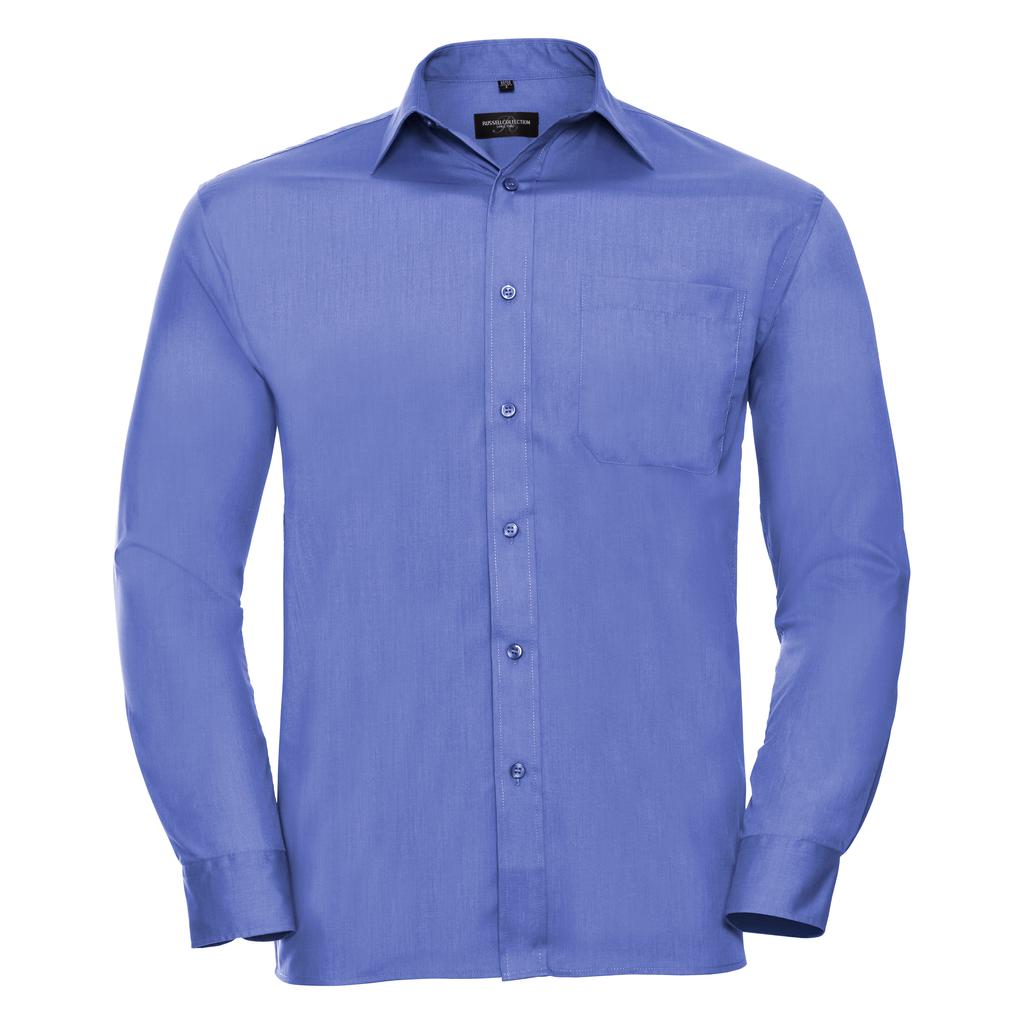 Russell Collection Mens Long Sleeve Shirt