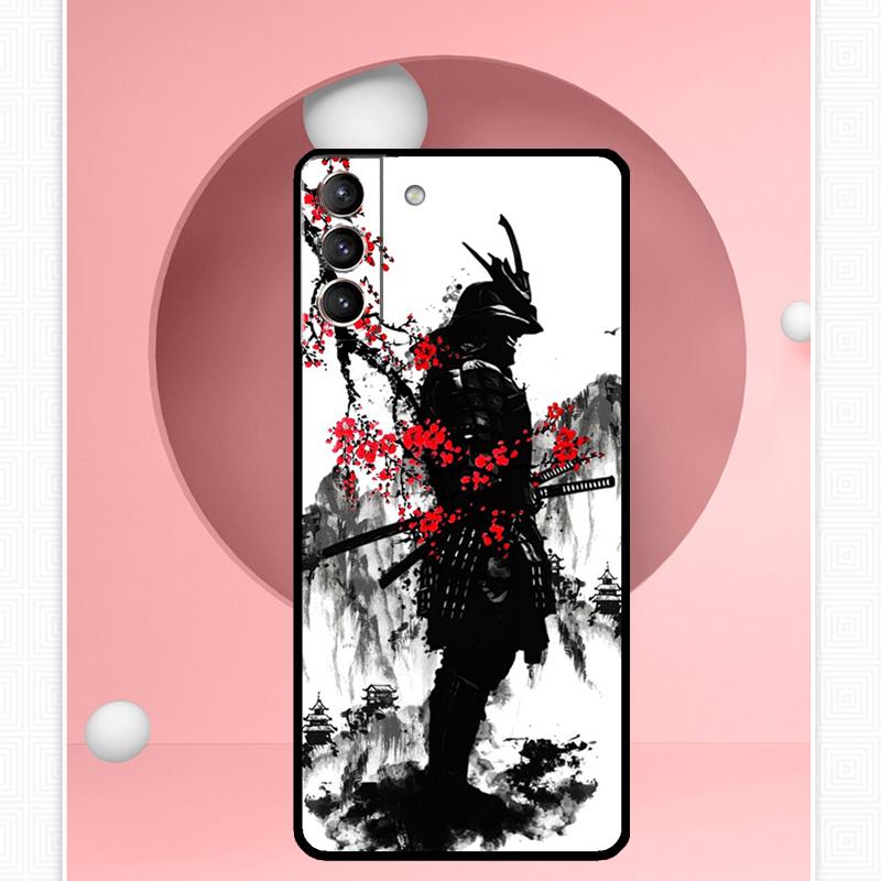 Japanese Samurai Warrior Case For Samsung Galaxy S25 Ultra S20 S21 S22 S23 S24 Plus S9 S10 S24 FE S25 FE Cover Funda