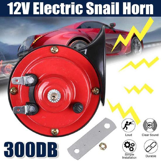 300db Double Horn Pack (12v, Waterproof) - Trucks, Trains, Ships; Motorcycles, Alternate Car Parts (Red)