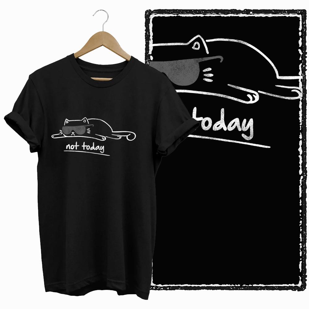 COOLMIND CAT Print  BLACK Short Seleve 100% Cotton Exclusive Graphic Women T Shirt Big Size O-neck Cotton Cat Lover Women Tshirt