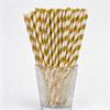 Individually Wrapped Biodegradable Striped Paper Straws
