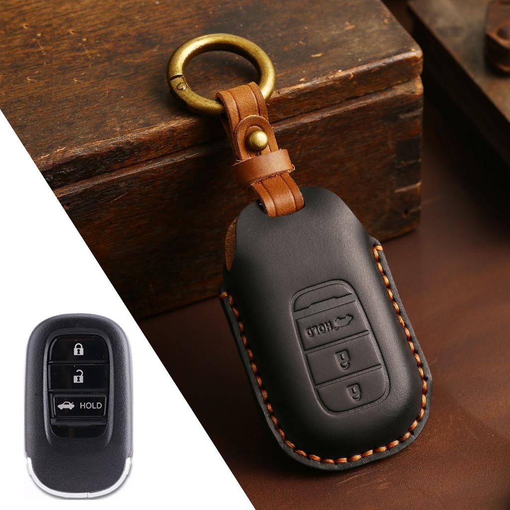Handmade key bag is suitable for Honda key cover, new 11 11th generation Civic special key protective cover, genuine leather.
