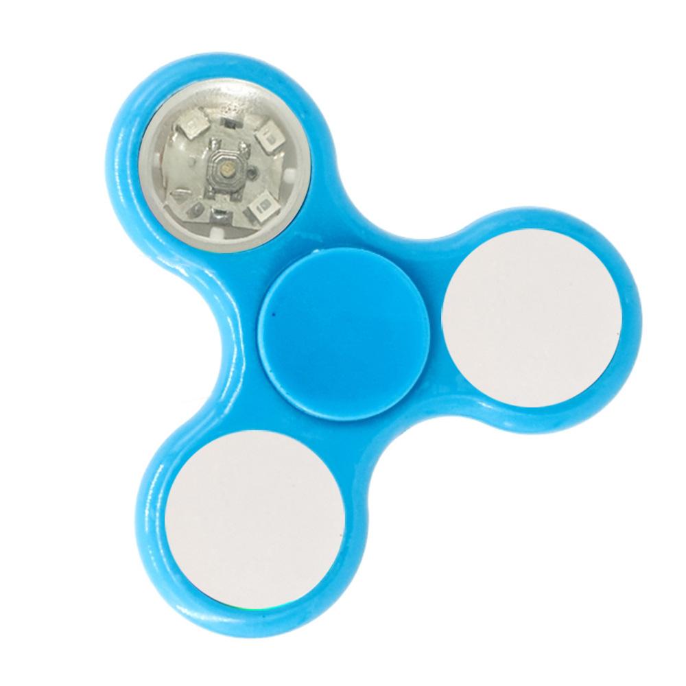Finger Spinner Toy Premium Custom Logo Luminous Fidget Spinner for Kids Newest LED Light up Plastic Metal Eco-Friendly Portable