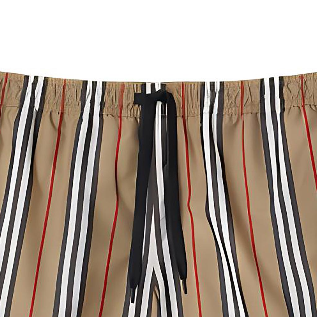 Burberry Striped Check Print Swim Shorts 80843201