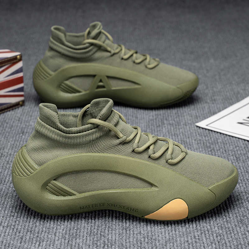 Fashion Without Heels With Ties Men's Sneakers High Brand Boots 45 Shoes High Sneakers For Man Sports Tenid Global Brands Street