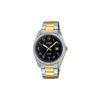 STANDARD Series 50 Meters Waterproof Fashion Quartz Movement Stainless Steel Strap Japanese and Korean Watch Men's Watch Black MTP-1302SG-1B3VDF