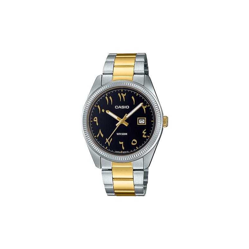 

Casio STANDARD series 50 meters waterproof fashion quartz movement stainless steel strap Japanese and Korean watch men s watch black MTP-1302SG-1B3VDF