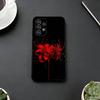 Red Spider L-lily Phone Case For Samsung S25,S24,S21,S22,S23,S30,Ultra,S20,Plus,Fe,Lite,Note,10,Black Cover