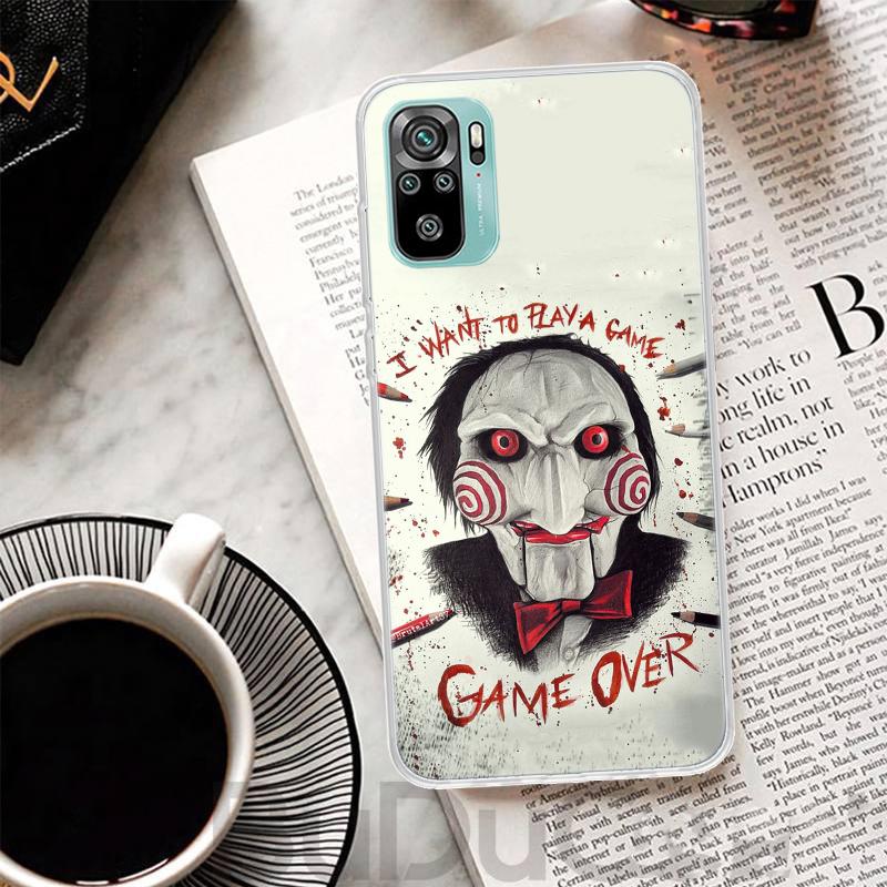 

The Jigsaw Killer Horror Cover For Xiaomi Redmi Note 13 12S 12 11 11S 10S 10 Pro Plus Phone Case 11E 11T 9 9S 8T 8 + Print Coque Redmi Note 10 Pro