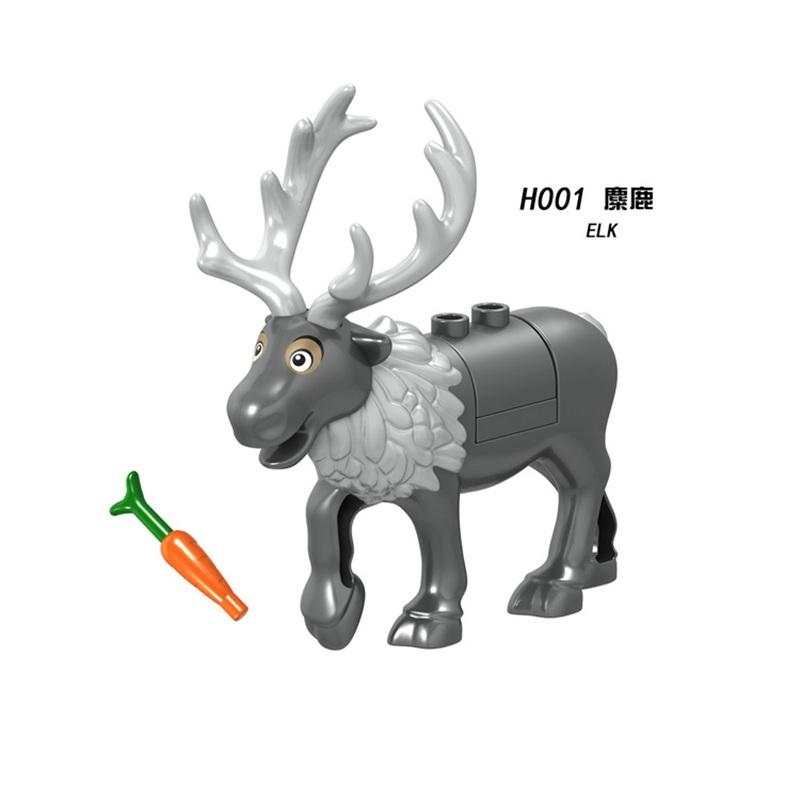 non-toxic Locking Dinosaur Animals Tiger Leopard Polar Bear Elephant Shark Black Camel Building Blocks Toys For Children Animal Locking