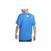 Nike T Shirts Men's Blue Crew Neck Moderate Straight Fit FB9028-435