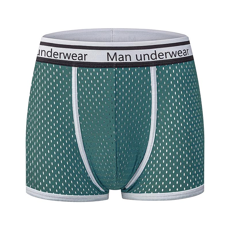 Men's Mid-Rise Pure Cotton Breathable Boxer Briefs - Youth Sports Trendy Style