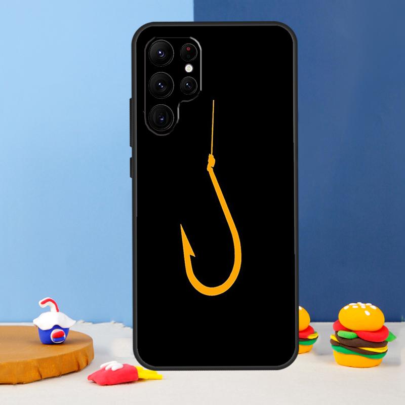 

Fish Hook Fishing Phone Case For Samsung Galaxy S25 S24 Ultra S9 S10 S20 S22 S21 S23 Plus S24 FE Cover Coque Galaxy S23