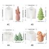 Christmas Silicone Candle Molds Crafting Moulds Reusable Molds Handmade Soap Mold Christmas Series Pattern for Candle