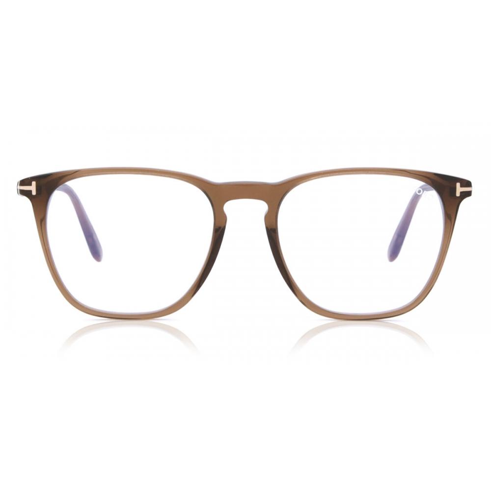 

Tom Ford Ft5937 B Blue Light Block 048 Men Eyeglasses Dark Brown/52