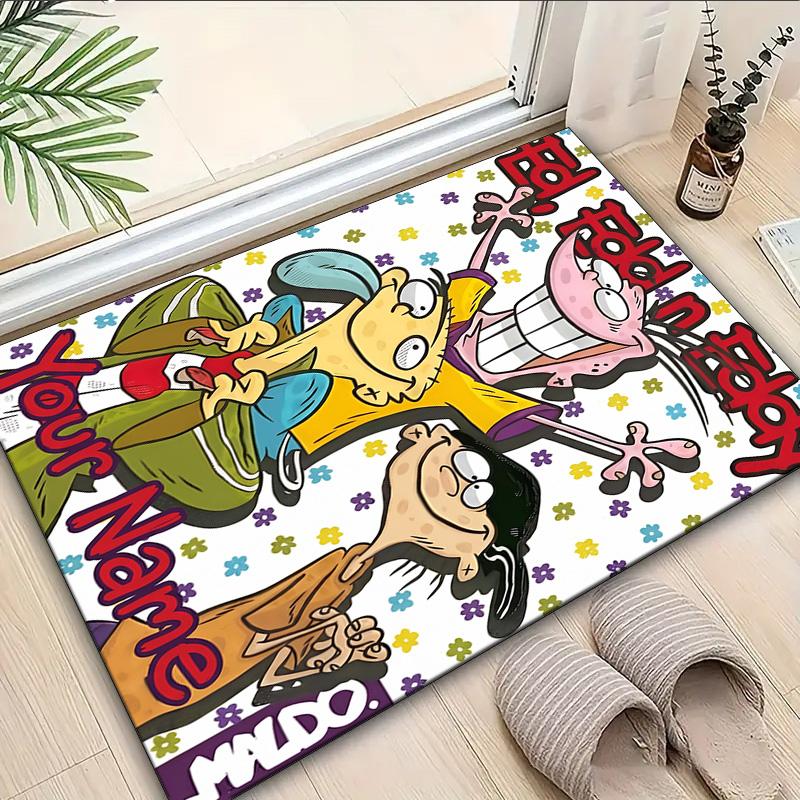 Custom Name Rug Edd Eddy Adventure Area Rug Suitable for Indoor And Outdoor,Carpets for Homes, Offices,Living Rooms,Home Decor,Christmas Gift