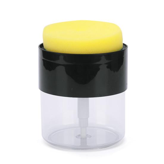 

Диспенсер для мыла Круглый Губка Управление одной рукой Герметичный Поддон для сбора капель Настольный Диспенсер для мыла Кухонные аксессуары