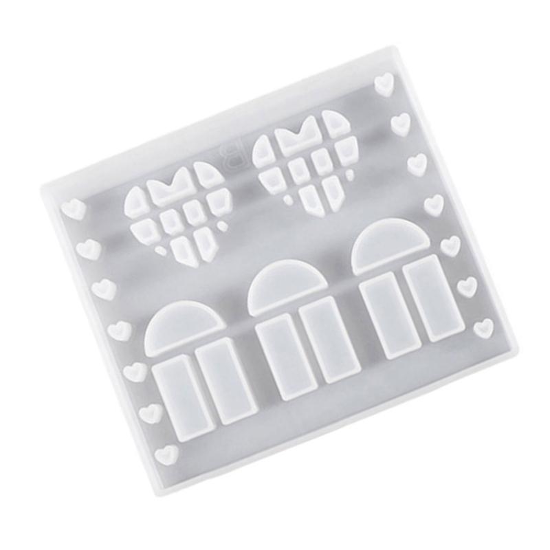 Silicone Molds Christmas House Molds Casting Molds Handmade Craft Supplies Plaster Molds for Candle Making